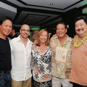 Sam Moku, Pedro Spignolio, Renee and Rich Nakashima, and Ed Nishioka