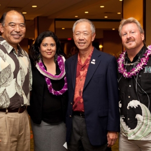 Jay Higa, Maya Soetoro-Ng, Gen. Robert Lee and Patrick Bullard