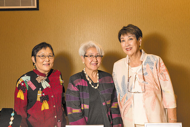 Maureen Muraoka, Karen Iwamoto and Barbara Marumoto-Coons