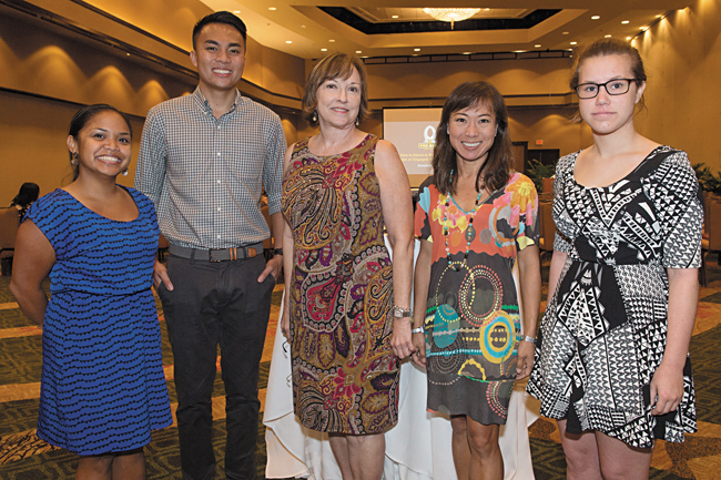Ke’ala Segundo, Jared Lazo, Judy Bishop, Bonnie Pang and Mae Gosnell.